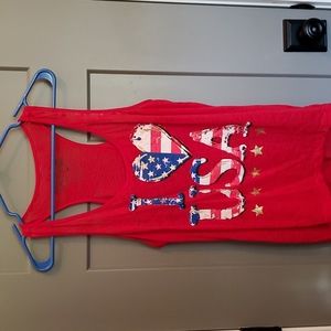 💗 5 for $35 💗 (MUST BUNDLE) Rockergirl " I ❤ USA " XXL (19) worn ONCE